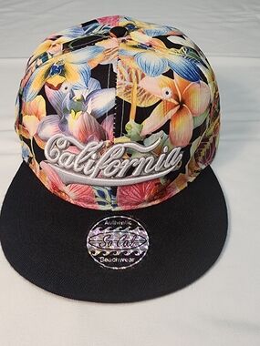 California  So Cal beachwear Snapback Hat - Black Brim